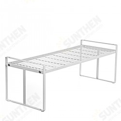 White Standing Rack Kitchen Bathroom Countertop Storage Organizer Shelf Holder White Standing Rack Kitchen Bathroom Countertop Storage Organizer Shelf Holder