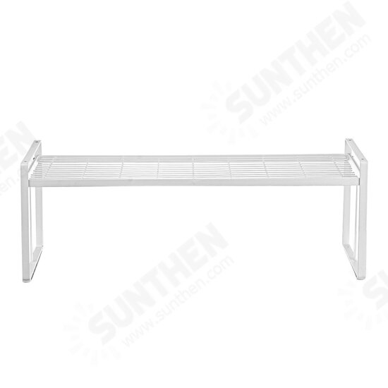 White Standing Rack Kitchen Bathroom Countertop Storage Organizer Shelf Holder