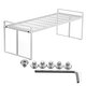 White Standing Rack Kitchen Bathroom Countertop Storage Organizer Shelf Holder