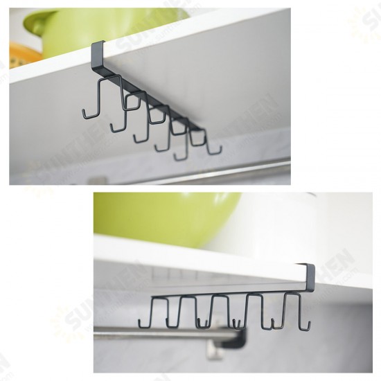 Wrought Iron No Trace Nail-Free Multifunction Storage Hang Rack