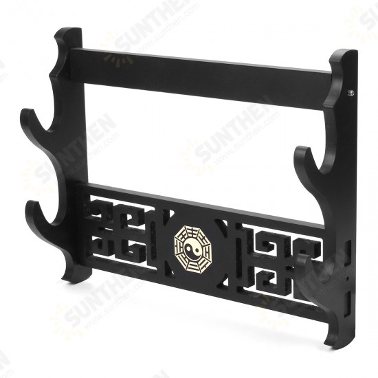 1-4 Tiers Katana Wakizashi Bagua Design Holder Wall Mount Bracket Rack Tool Display Hanger