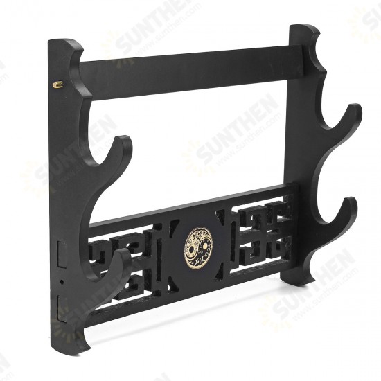 1-4 Tiers Katana Wakizashi Taiji Design Holder Wall Mount Bracket Rack Tool Display Hanger