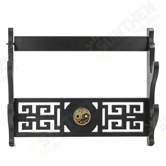 1-4 Tiers Katana Wakizashi Taiji Design Holder Wall Mount Bracket Rack Tool Display Hanger