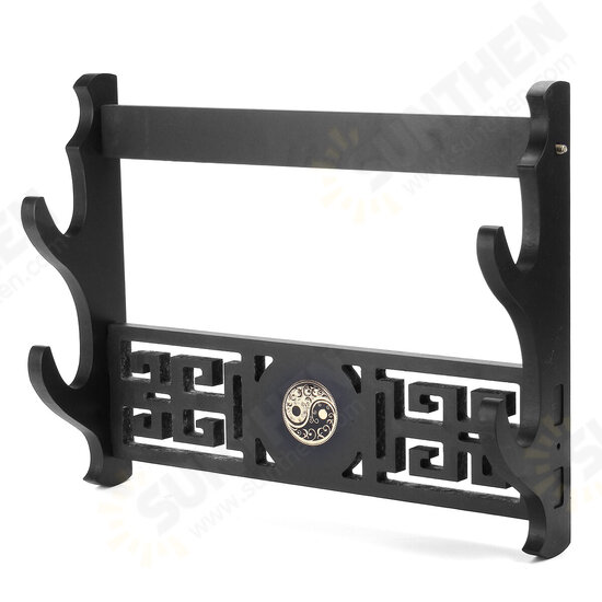 1-4 Tiers Katana Wakizashi Taiji Design Holder Wall Mount Bracket Rack Tool Display Hanger