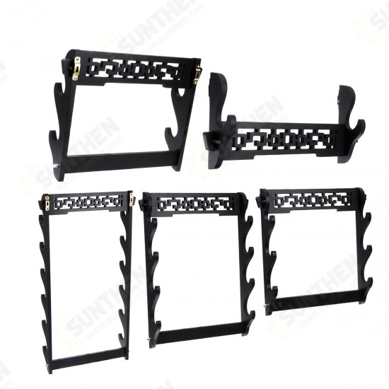 1-6 Tiers Katana Wakizashi Holder Wall Mount Bracket Rack Display Hanger Tool Holder