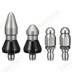 1 Front 6 Rear Cleaning Nozzle 1/4inch Pressure Washer Drain Stainless Steel Sewer 1 Front 6 Rear Cleaning Nozzle 1/4inch Pressure Washer Drain Stainless Steel Sewer