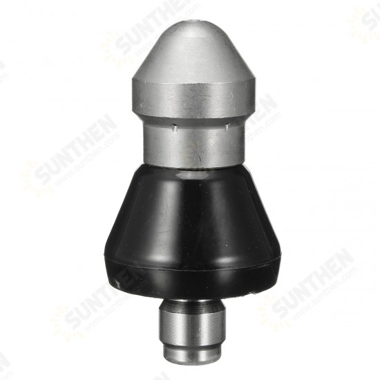 1 Front 6 Rear Cleaning Nozzle 1/4inch Pressure Washer Drain Stainless Steel Sewer