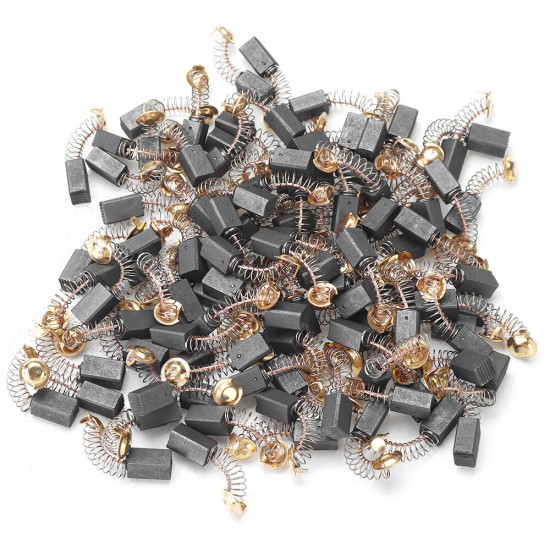 100Pcs 7x8x12mm Unilateral Self-stop Power Tool Carbon Brush 21# Replacement For Hitachi 100 Angle Grinder