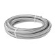 10FT AN4 AN6 AN8 AN10 Fuel Hose Oil Gas Line Pipe Stainless Steel Braided Silver 10FT AN4 AN6 AN8 AN10 Fuel Hose Oil Gas Line Pipe Stainless Steel Braided Silver