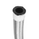 10FT AN4 AN6 AN8 AN10 Fuel Hose Oil Gas Line Pipe Stainless Steel Braided Silver 10FT AN4 AN6 AN8 AN10 Fuel Hose Oil Gas Line Pipe Stainless Steel Braided Silver