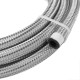 10FT AN4 AN6 AN8 AN10 Fuel Hose Oil Gas Line Pipe Stainless Steel Braided Silver 10FT AN4 AN6 AN8 AN10 Fuel Hose Oil Gas Line Pipe Stainless Steel Braided Silver