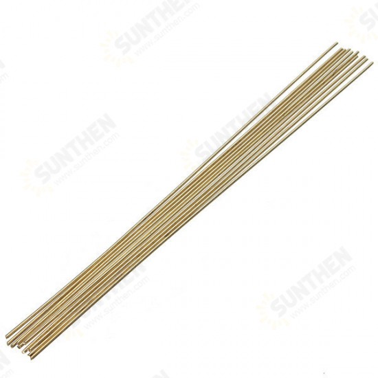 10Pcs 1.6mm x 250mm HS221 Brass Welding Rods Brass Brazing Rods