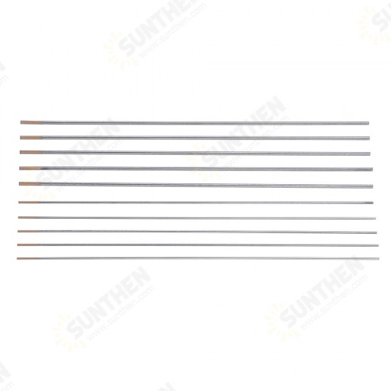 10Pcs WL15 150mm Length TIG Welding Tungsten Electrodes 1.0/1.6mm Golden Tip Rods Set 10Pcs WL15 150mm Length TIG Welding Tungsten Electrodes 1.0/1.6mm Golden Tip Rods Set