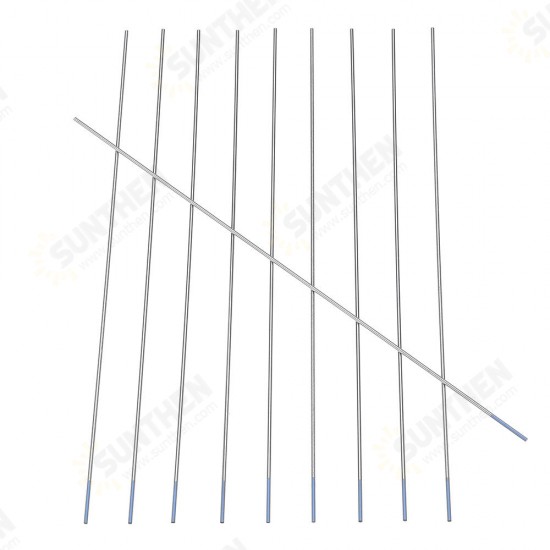 10Pcs WL20 1.0mm Tip 150mm Length TIG Welding Tungsten Electrodes Rods Set 10Pcs WL20 1.0mm Tip 150mm Length TIG Welding Tungsten Electrodes Rods Set