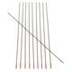 10Pcs WT20 1.0x175mm TIG Welding Tungsten Electrodes Red Tip Rods Set