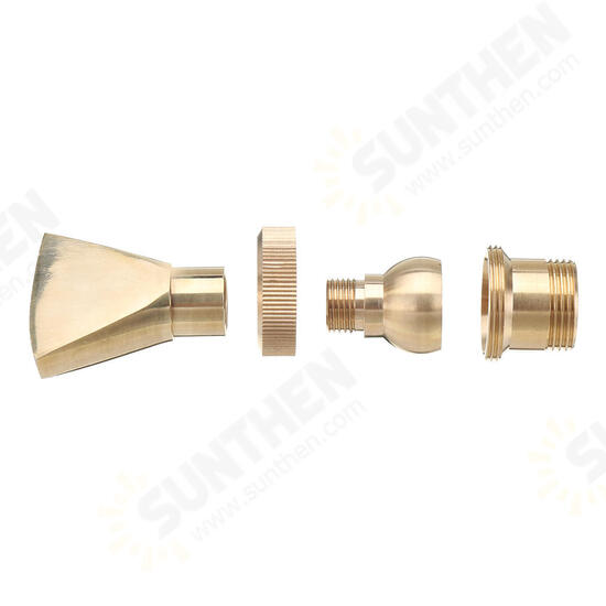 1/2 Inch DN15 3/4 Inch DN20 Universal Brass Adjustable Nozzle Fountain Nozzle