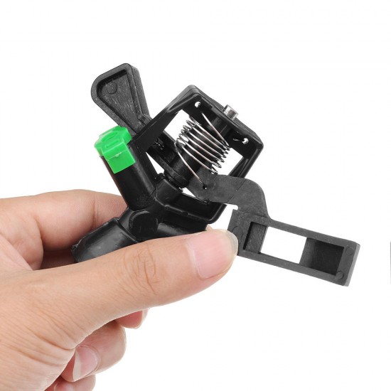 1/2 Inch Plastic 360 Degree Automatic Rotation Double Sprayer Rocker Arm Nozzle