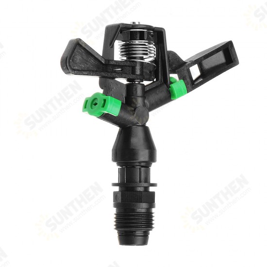 1/2 Inch Plastic 360 Degree Automatic Rotation Double Sprayer Rocker Arm Nozzle