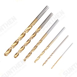 120Pcs 1.0-3.5mm Twist Drill Bit Set Titanium Plating HSS Drill Bits for Wood Metal