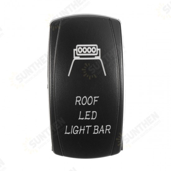 12/24V Blue Car Switch Boat Truck Light Led Rocker Switch Bar Toggle Reverse Rear Light Switch