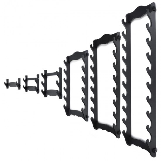 1/2/3/4/6/8/10 Layer Samurai Blade Holder Bracket Wall-mounted Tool Display Stand