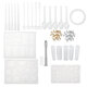 127Pcs Jewelry Making Molds With Hand Twist Drill Crafts Cameo Pendants Hand Tools 127Pcs Jewelry Making Molds With Hand Twist Drill Crafts Cameo Pendants Hand Tools