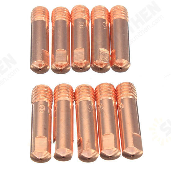 13Pcs 15AK 0.6mm/0.8mm/1.0mm Mig Welding Torch Shroud Nozzle Tip Kit