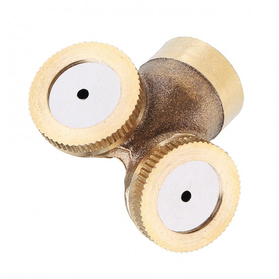 14x1.5 Internal Thread Brass Two-Headed Agricultural Spray Nozzle For Gardening Irrigation