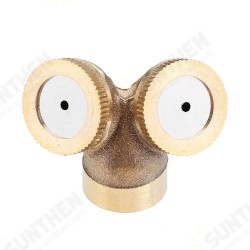 14x1.5 Internal Thread Brass Two-Headed Agricultural Spray Nozzle For Gardening Irrigation