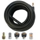 15/30M 1/4inch M-NPT Hose Sewer Line and Drain Jetter Kit W/Sewer Nozzle&Adapter