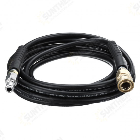 15M 3/8 Inch Quick Release Hose 40MPa High Pressure Washer Hose Cleaning Tube