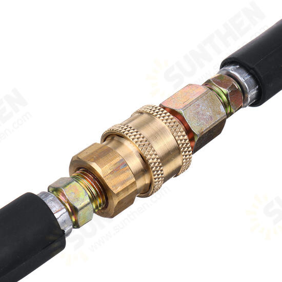 15M 40MPa High Pressure Washer Cleaning Hose 1/4 Inch Quick Release Couplings Garden Washing Tools Connection