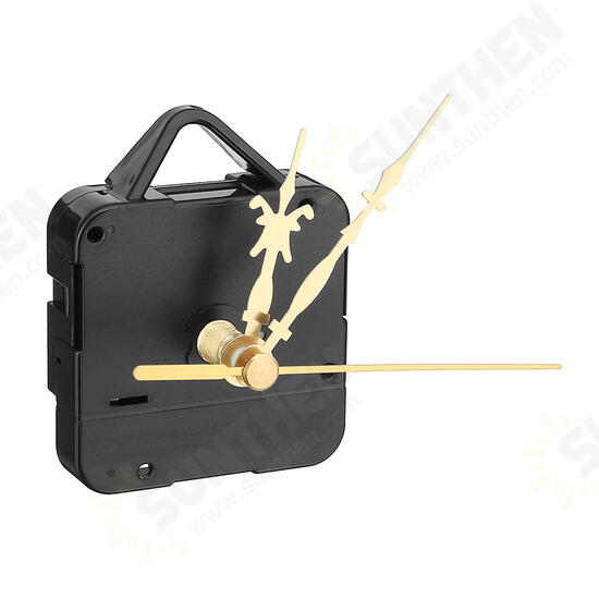 17mm Silent Clock Movement Kit with Gold Digital Card Hour Minute Second Hand