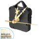 17mm Silent Clock Movement Kit with Gold Digital Card Hour Minute Second Hand