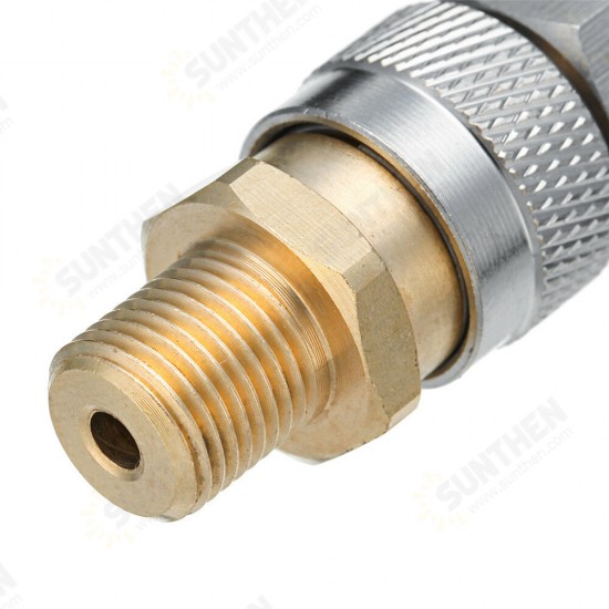 1/8 Inch BSP Quick Release Coupler Fittings Charging Adapter Kit For Air Rifles PCP 1/8 Inch BSP Quick Release Coupler Fittings Charging Adapter Kit For Air Rifles PCP