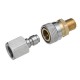 1/8 Inch BSP Quick Release Coupler Fittings Charging Adapter Kit For Air Rifles PCP 1/8 Inch BSP Quick Release Coupler Fittings Charging Adapter Kit For Air Rifles PCP