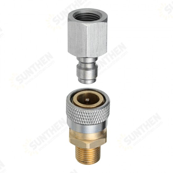 1/8 Inch BSP Quick Release Coupler Fittings Charging Adapter Kit For Air Rifles PCP 1/8 Inch BSP Quick Release Coupler Fittings Charging Adapter Kit For Air Rifles PCP