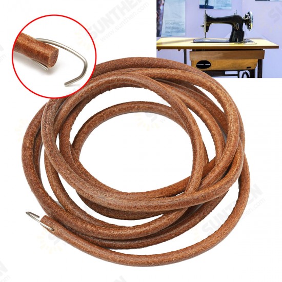 183cm Leather Belt Treadle Parts With Hook For Singer Sewing Machine 5mm Diameter 183cm Leather Belt Treadle Parts With Hook For Singer Sewing Machine 5mm Diameter