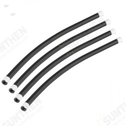 1FT AN4 AN6 AN8 AN10 Fuel Hose Oil Gas Hose Line Pipe Nylon Stainless Steel Braided