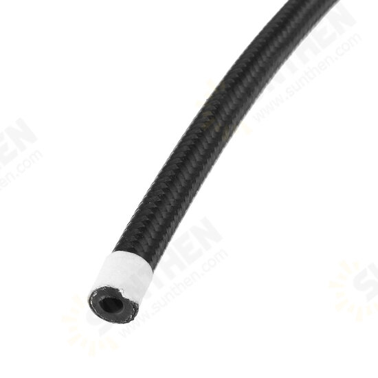 1FT AN4 AN6 AN8 AN10 Fuel Hose Oil Gas Hose Line Pipe Nylon Stainless Steel Braided