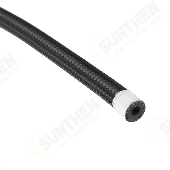 1FT AN4 AN6 AN8 AN10 Fuel Hose Oil Gas Hose Line Pipe Nylon Stainless Steel Braided