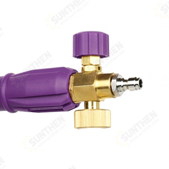 1L High Pressure Fan-shaped Adjustable Spout Purple Foam Pot Set Washer Parts for Car Washing