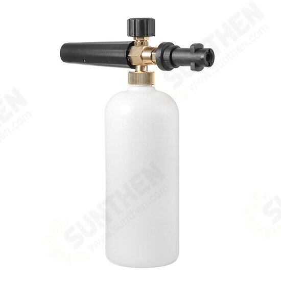 1L High Pressure Foam Pot 1/4 Quick Insert Fast Interface Adjustable Nozzle Head Pure Copper PA Foam Pot