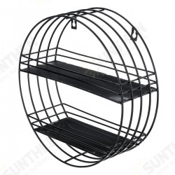 2 Tier Wall Shelf Iron Hanging Storage Holder Display Rack Organizer 2 Tier Wall Shelf Iron Hanging Storage Holder Display Rack Organizer