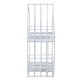 2 Tier Wall Shelf Iron Hanging Storage Holder Display Rack Organizer