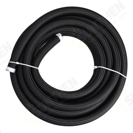 20FT AN4 AN6 AN8 AN10 Fuel Hose Oil Gas Line Pipe PTFE Nylon Stainless Steel Hose 20FT AN4 AN6 AN8 AN10 Fuel Hose Oil Gas Line Pipe PTFE Nylon Stainless Steel Hose