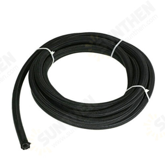 20FT AN4 AN6 AN8 AN10 Fuel Hose Oil Gas Line Pipe PTFE Nylon Stainless Steel Hose 20FT AN4 AN6 AN8 AN10 Fuel Hose Oil Gas Line Pipe PTFE Nylon Stainless Steel Hose