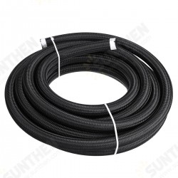 20FT AN4 AN6 AN8 AN10 Fuel Hose Oil Gas Line Pipe PTFE Nylon Stainless Steel Hose 20FT AN4 AN6 AN8 AN10 Fuel Hose Oil Gas Line Pipe PTFE Nylon Stainless Steel Hose