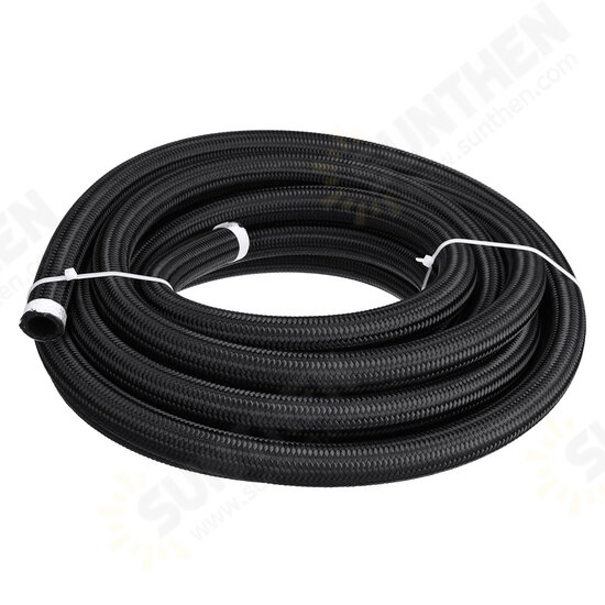 20FT AN4 AN6 AN8 AN10 Fuel Hose Oil Gas Line Pipe PTFE Nylon Stainless Steel Hose 20FT AN4 AN6 AN8 AN10 Fuel Hose Oil Gas Line Pipe PTFE Nylon Stainless Steel Hose