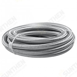 20FT AN4 AN6 AN8 AN10 Fuel Hose Oil Gas Line Pipe Stainless Steel Braided 20FT AN4 AN6 AN8 AN10 Fuel Hose Oil Gas Line Pipe Stainless Steel Braided